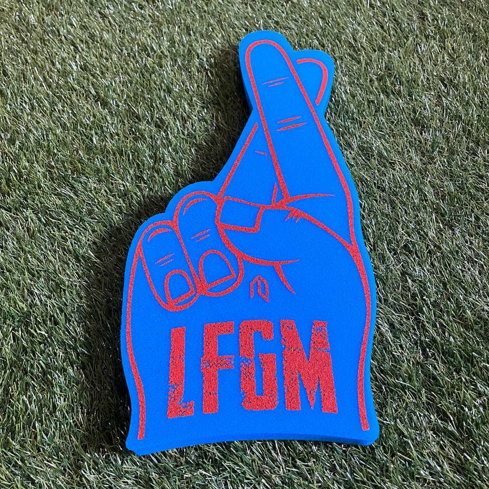 LFGM Foam Fingers Crossed