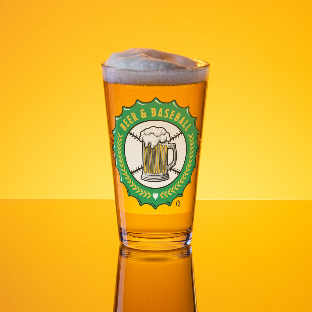 Beer & Baseball Pint Glass