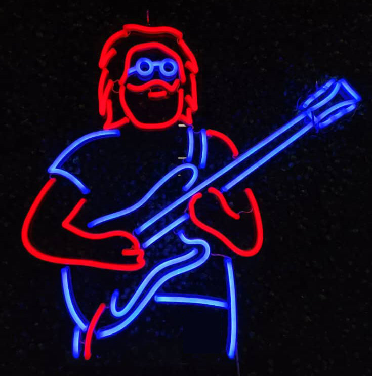 4 Finger Guitar Guy Neon