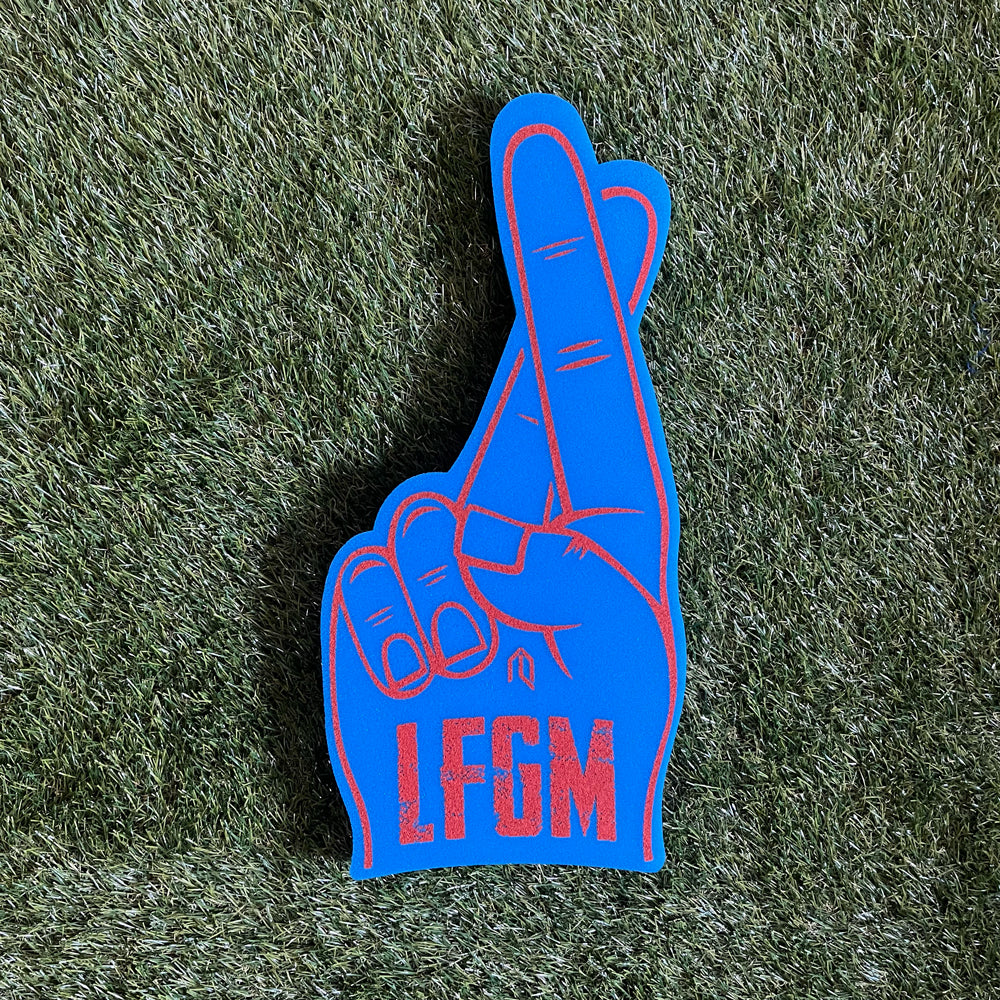LFGM Foam Fingers Crossed