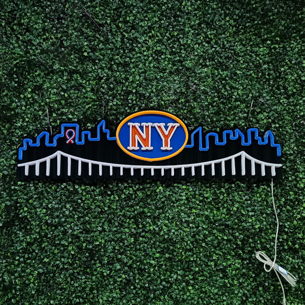 NY Skyline TV Top Sign