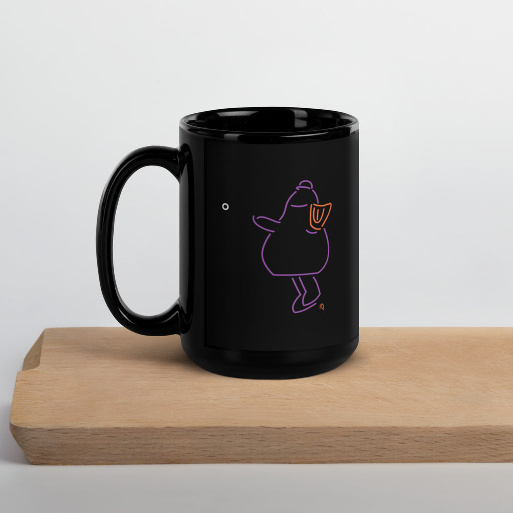 Purple Neon Mascot Throw Mug