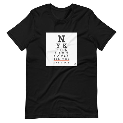 NYK Eye Chart T Shirt Athlete Logos