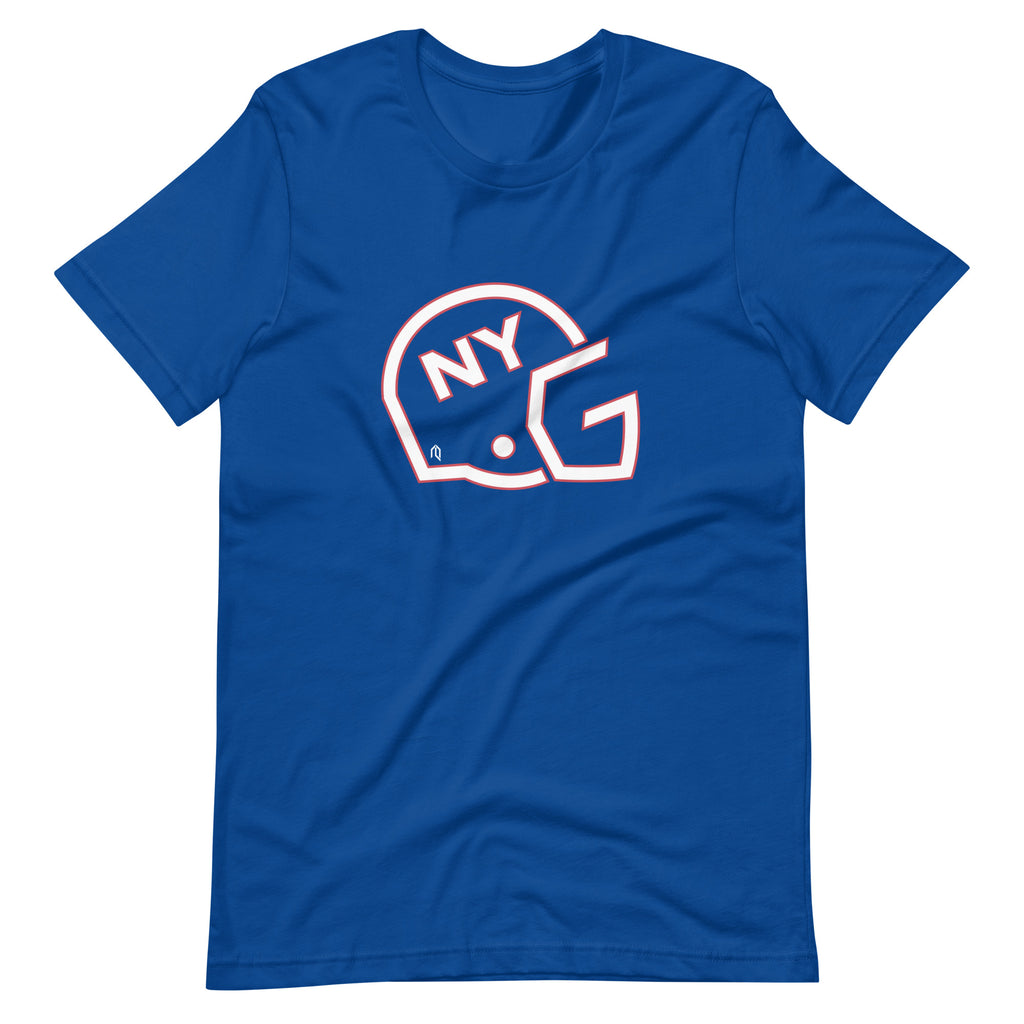NYG Logo Helmet Blue T-Shirt