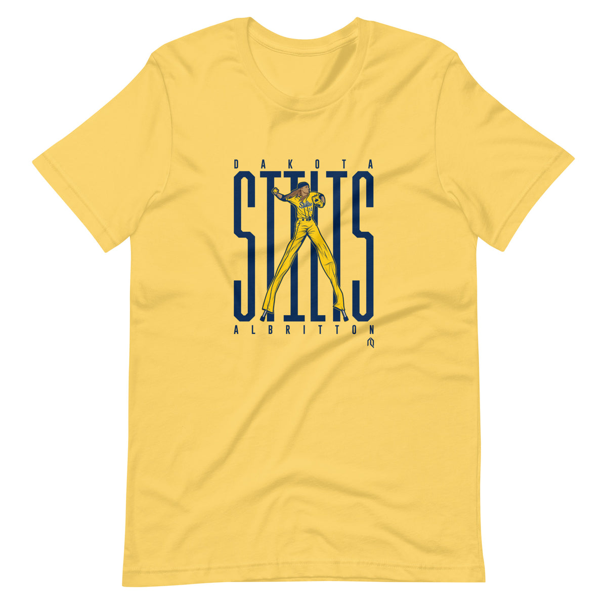 Dakota "Stilts" Albritton TShirt Yellow Athlete Logos