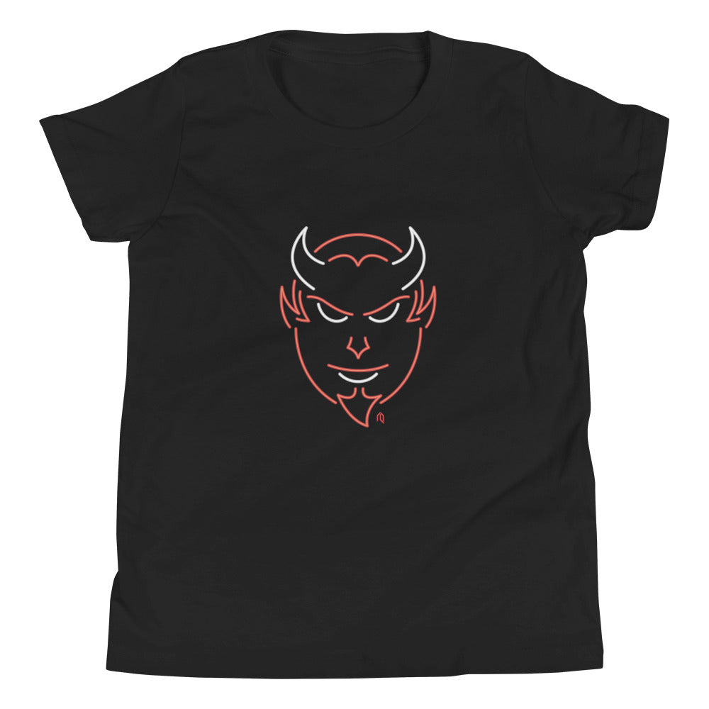 NJD Neon Devil Face Youth T-Shirt