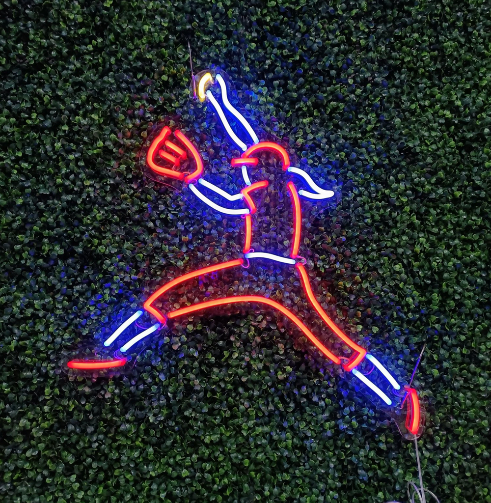 Softball Pitcher Neon Sign