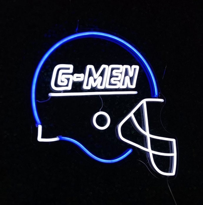 G-Men Helmet Sign