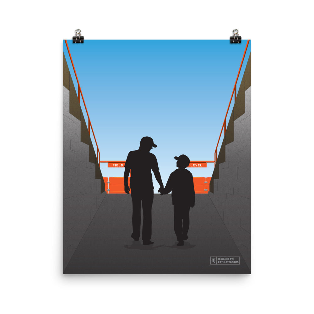 Field Level Tunnel Print - Father & Son